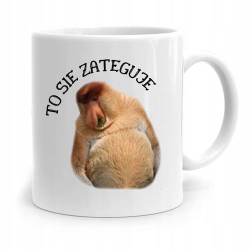 Kubek Śmieszny Nosacz Janusz To Się Zateguje Z Nadrukiem Ze Zdjęciem na Arena.pl