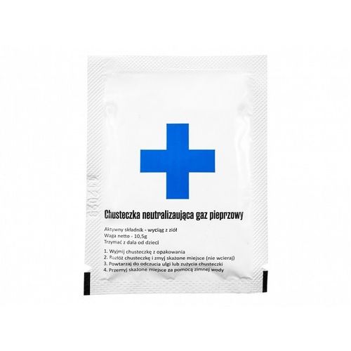 Chusteczka do neutralizacji gazu pieprzowego o wys. stężeniu na Arena.pl