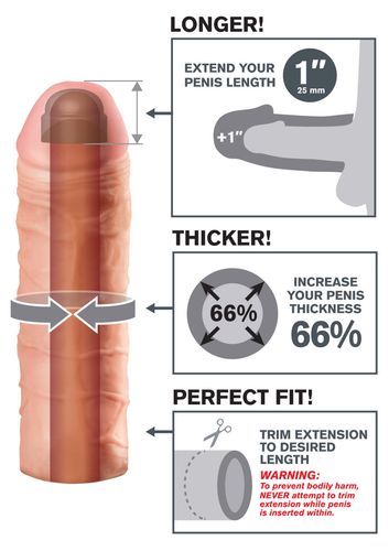 stymulator-fx mega 1"""" extension flesh na Arena.pl