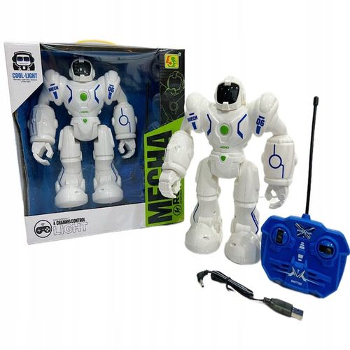 DUŻY ROBOT ROBOHERO Zdalnie Sterowny Świeci Chodzi USB PILOT Akumulator na Arena.pl