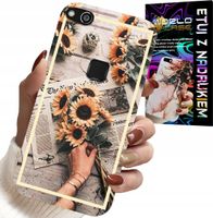 ETUI DO HUAWEI P10 LITE - KWIATISTY WZÓR SŁONECZNIK SŁONECZNIKI