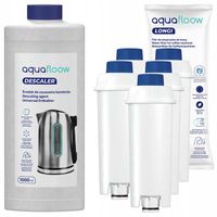 AquaFloow: Odkamieniacz do ekspresu 1l + 5x filtr wody do ekspresu Delonghi