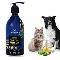 HOLISTA Olej OMEGA 3 Fish Oil dla Psa Kota Kwasy OMEGA EPA DHA BARF 500ml