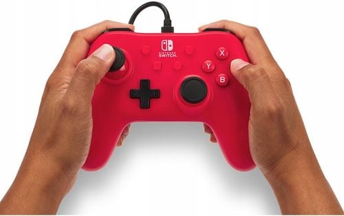 Pad przewodowy Raspberry Red USB Game PowerA NSGP0142-01 na Arena.pl