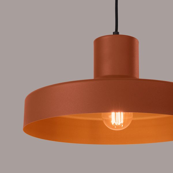 Lampa wisząca BILO ochra czerwona zdjęcie 4