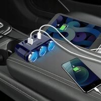 Rozdzielacz Gniazda Zapalniczki Samochodowej Ładowarka 12-24V Port USB-C