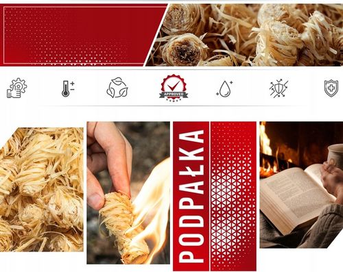 Naturalna podpałka ekologiczna rozpałka do grilla pieca ogniska na Arena.pl