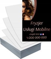 Ulotki A4 100szt reklamowe firmowe MOBILNY FRYZJER duży wybór wzorów