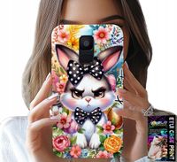 ETUI DO SAMSUNG A6 2018 - KRÓLIK WIELKANOCNY, ZAJĄC, JAJKA + SZKŁO