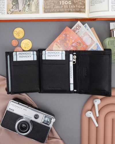 skórzany portfel męski z systemem rfid - 4u cavaldi na Arena.pl