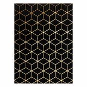 RUG/LU/MOSSE/HEXAGON2/BLACK+GOLD/60x300