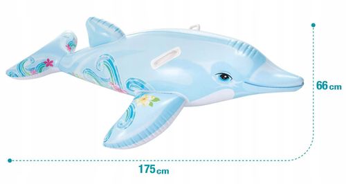 Delfin dmuchany materac dla dzieci Intex 175cm na Arena.pl