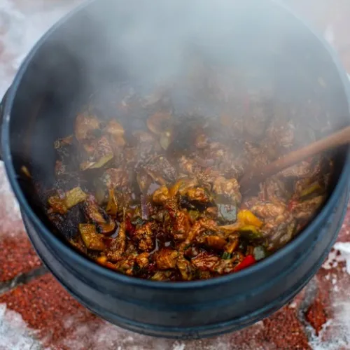KOCIOŁEK Myśliwski 100% ŻELIWO GARNEK OGNISKO 7L na Arena.pl