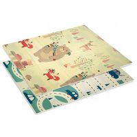 MATA PIANKOWA XPE SKŁADANA EDUKACYJNA DWUSTRONNA DLA DZIECI 120x180 + TORBA