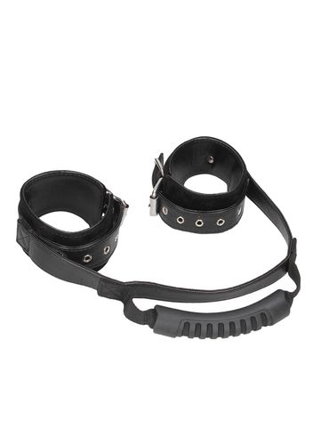 Bonded Leather Hand Cuffs With Handle na Arena.pl