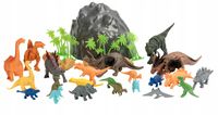 Dinozaury Duży Zestaw w Tubie Figurki Gumowe