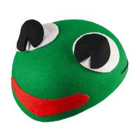 czapka żabka ropucha żaba zielona staw płaz