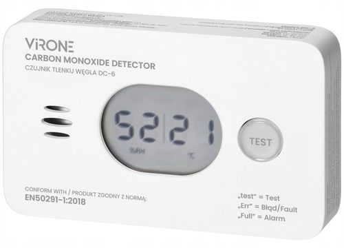 Czujnik Czadu Detektor Tlenku Węgla Czujka CO Termometr 85dB CERTYFIKOWANY na Arena.pl