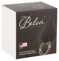 belou finger vibe czarno-złoty - precyzyjny model na palec, 7 trybow