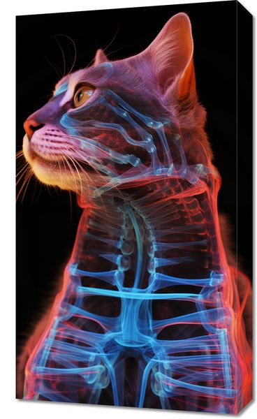 Obraz 40x70cm Anatomia Kota zdjęcie 1