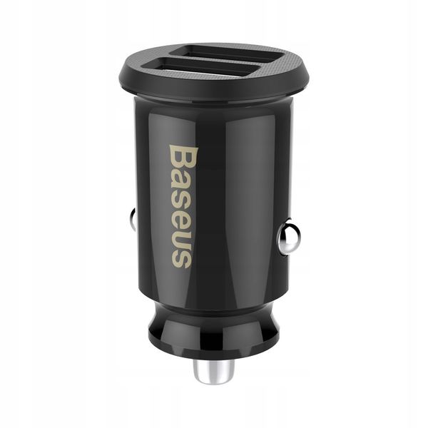 BASEUS MINI ŁADOWARKA SAMOCHODOWA 2x USB LED zdjęcie 6