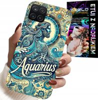 ETUI DO SAMSUNG GALAXY A22 5G - ZNAK ZODIAKU, WODNIK, ASTRONOMIA PLECKI
