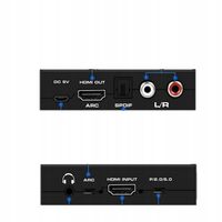 Ekstraktor dźwięku ARC HDMI 4K HDR HDCP2.2 Toslink