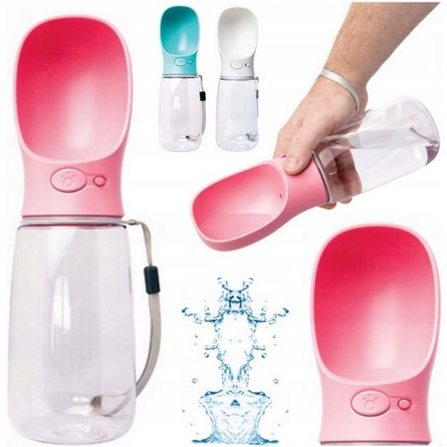 BUTELKA NA WODĘ DLA PSA BIDON POIDŁO MISKA 0,5L PRZENOŚNA SPACER TURYSTYCZN na Arena.pl