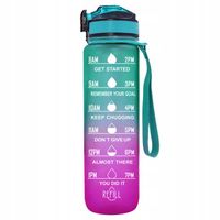 BIDON 1000ml WATER BOTTLE JUG SZCZELNA BUTELKA Z MIARKĄ PRAKTYCZNY SIŁOWNIA