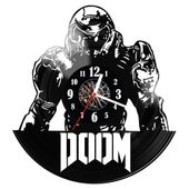 Zegar ścienny z płyty winylowej Doom 1802.14