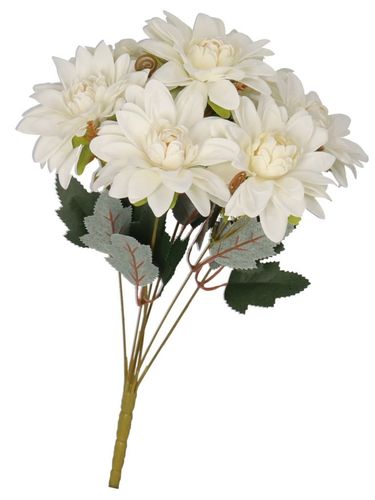 DALIA W BUKIECIE SZTUCZNE KWIATY JAK ŻYWE 42 CM DUŻY BUKIET GĘSTY na Arena.pl