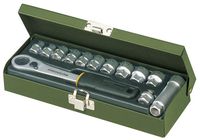 zestaw nasadek 1/4'' z grzechotką przelotową, 13cz. - l/pr23602