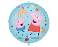 Balon foliowy świnka Peppa okrągły, 45 cm