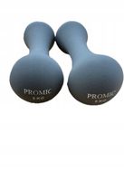 Hantle zestaw PROMIC 2x5KG szare żeliwo w gumie