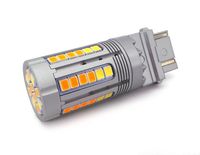 żarówka LED 3157 12-24V P27/7W biało-pomarańczowa bez błędu 100% CANBUS