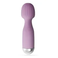 crushious wanderlust mini wand massager lilac 15 cm silikonowy usb