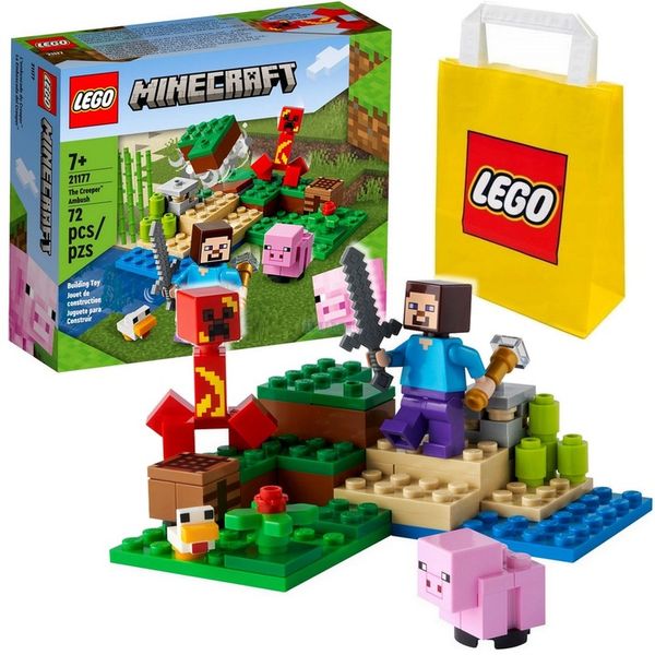 LEGO MAINCRAFT LAVA LAWOWY CREEPER 21177 + Toba na prezent zdjęcie 1