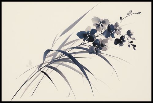 Plakat 91,5x61cm Orchidea w Sepii na Arena.pl