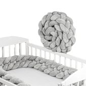 OCHRANIACZ WARKOCZ do łóżeczka OTULACZ XL 360cm +Mocowanie+torba DO PRANIA