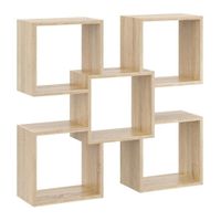 Ozdobna półka ścienna, wisząca, Marta, 98x18x91, sonoma, mat | TYLETEGOTU