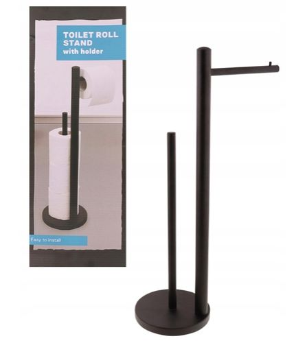 UCHWYT NA PAPIER TOALETOWY STOJĄCY DO WC 51 cm STOJAK METALOWY hit na Arena.pl