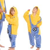 Piżama Dla Dzieci Dziecięca Kigurumi Onesie Kostium Minionek Żółty 105-115