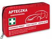 APTECZKA SAMOCHODOWA pierwszej pomocy DIN EUROPA + USTNIK , KOC TERMICZNY