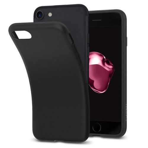 Spigen Liquid Crystal Etui iPhone 8 / 7 czarne na Arena.pl