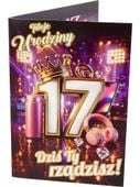 karta na 17 urodzinki seria korona rd17-020
