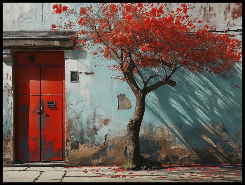 Plakat 100x75cm Widok Na Dawne zdjęcie 2