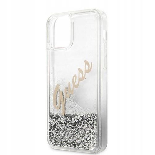 Guess Hardcase do iPhone 12 Pro Max srebrny/silver na Arena.pl