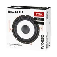 Mocny głośnik samochodowy basowy woofer Blow 140W 165mm 16,5cm 6.5"