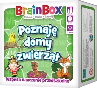 Gra edukacyjna quiz dla dzieci i dorosłych BrainBox Poznaję domy zwierząt