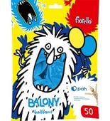 balony 12" metal niebieski fiorello 50 szt.